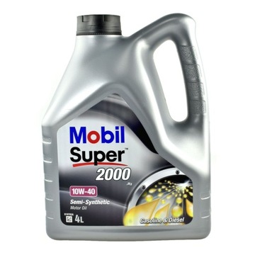 Olej silnikowy MOBIL SUPER 2000 X1 10W40 4L