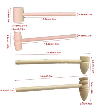 широкий наконечник, стиль 1 шт. Набор из 10 молоточков + заменитель морепродуктов + крекер