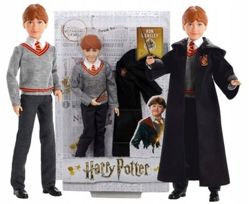 Harry Pottter KOLEKCJONERSKA Lalka z akcesoriami Ron Weasley MATTEL