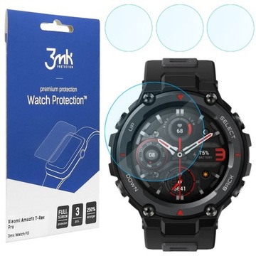 3x Folia Hybrydowa 3mk do Amazfit T-Rex Pro