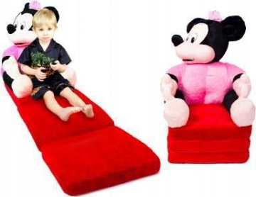 Křeslo Disney Taburet Plyšový Mazlíček Přítulníček 5v1 Plyšový Trik Pro Děti Dárek