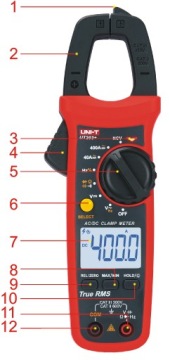 UT-203+ Токоизмерительные клещи AC/DC DC Мультиметр + БЕСПЛАТНАЯ КРЫШКА