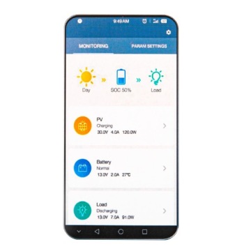 РЕГУЛЯТОР ЗАРЯДКИ 150 В 24 В/48 В 40 А MPPT BLUETOOTH