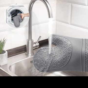 Термостойкие силиконовые прихватки, гибкие, комплект из 2 шт.