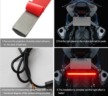 СВЕТОДИОДНАЯ ПОЛОСКА ДЛЯ МОТОЦИКЛА С ПОВОРОТАМИ