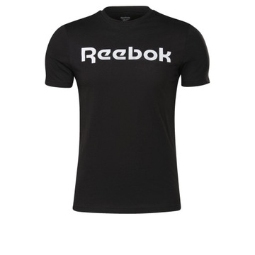 Reebok t-shirt koszulka męska czarna bawełniana klasyczna GJ0136 L