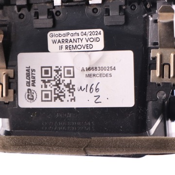 MERCEDES W166 MŘÍŽKA VENTILACE KONZOLA PRAVÁ A1668300254
