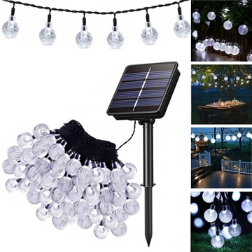 20m Girlandy Lampki Ogrodowe Solarne 200 LED 2 SZT