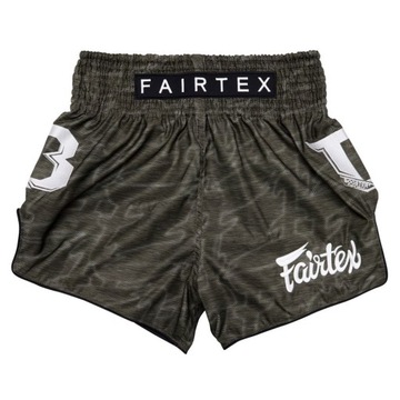 Spodenki tajskie FAIRTEX FXB-TBT (dark green) [Rozmiar L]
