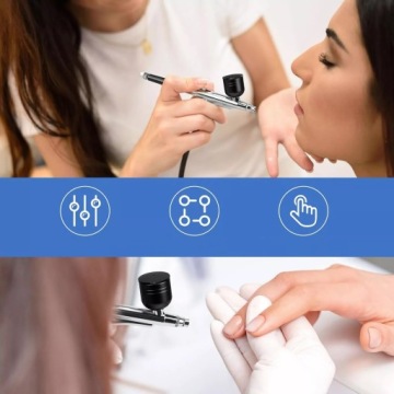 ПОРТАТИВНЫЙ НАБОР АЭРОГРАФА 38 PSI ДЛЯ ПОКРАСКИ, УКРАШЕНИЯ ТОРТА, МАКИЯЖА