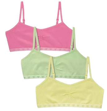 PRIMARK 3-pak TOP biustonosz STANIK 11-12 lat 152 cm