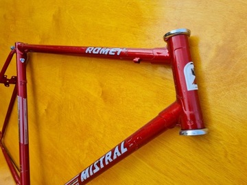ВЕЛОСИПЕДНАЯ РАМА ROMET MISTRAL В ОРИГИНАЛЬНОЙ ПОКРАСКЕ ОТ PRL