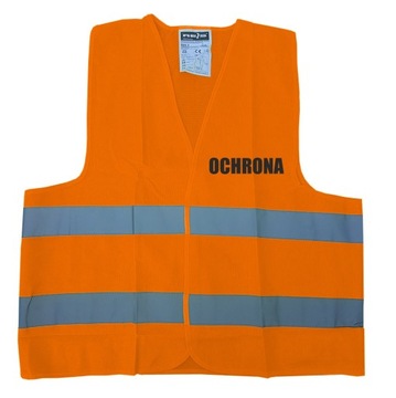 Kamizelka odblaskowa OCHRONA pomarańczowa 4XL