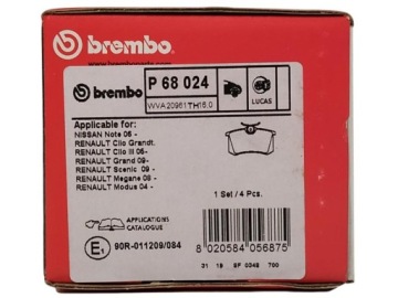 ЗАДНИЕ ДИСКИ + КОЛОДКИ BREMBO RENAULT MEGANE III COMBI