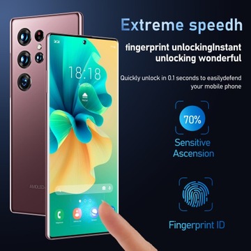 Смартфон S22 Ultra с экраном 7,3 дюйма, памятью 16 ГБ и 1 Тб