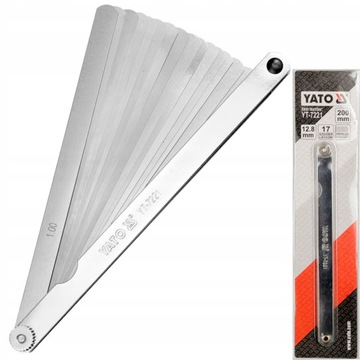 YATO 7221 ЩУП 200 мм 17 ЛЕЗВИЙ 0,02-1 мм