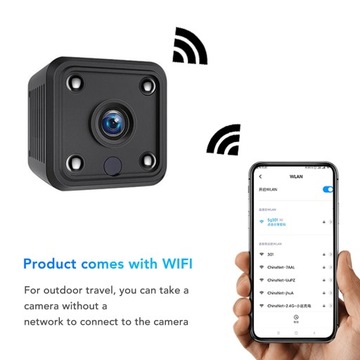 Беспроводная камера X6 Mini WiFi HD 1080P