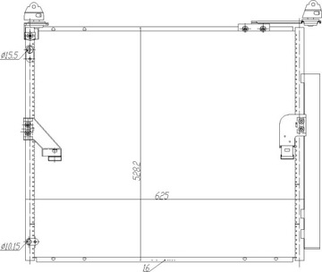 CHLADIČ KLIMATIZACE LEXUS GX460 2011-