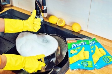 РЕЗИНОВЫЕ ПЕРЧАТКИ PACLAN L с ароматом лимона