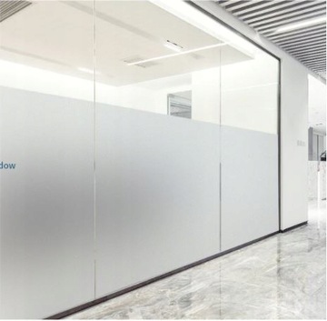 GRUBA FOLIA MLECZNA MATOWA OKLEINA DO SZYB OKIEN 152X50 SZRONIONA SZYBA