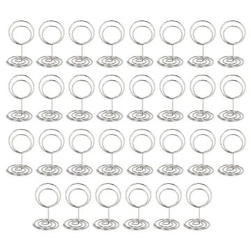 30 шт., зажим для номера стола, маленькая декоративная металлическая проволока 9E