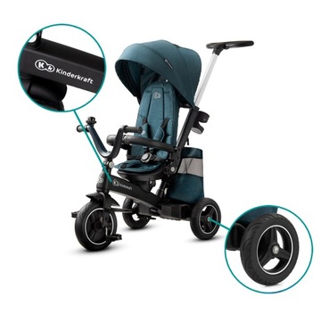 Трехколесный велосипед Kinderkraft EASYTWIST, бежевый