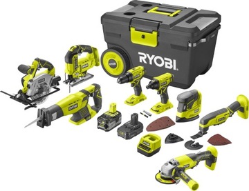 Ryobi Combo 9 Tools 18V 2x Workshop Acne