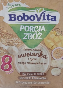 Кашка BoboVita молочна вівсянка манго маракуя банан 210 г