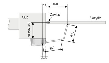 КОМПЛЕКТ FORCE V400 LS ДЛЯ ОДИНОЧНЫХ ВОРОТ ДО 8 М 400 КГ С КОНЦЕВЫМИ ВЫКЛЮЧАТЕЛЯМИ