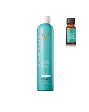 Moroccanoil Finish delikatny spray z efektem nabłyszczania 330ml + olejek