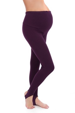 LEGGINSY CIĄŻOWE OCIEPLANE GETRY Z ZAPIĘTKĄ 2XL