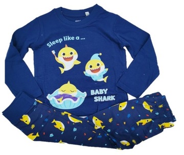 BABY SHARK Piżama długi rękaw r. 110 Rekiny
