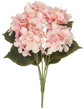 ГИДРЕНЗИЯ ГУСТОЙ КРАСИВЫЙ БУКЕТ ИЗ ИСКУССТВЕННЫХ ЦВЕТОВ КАК ЖИВЫЕ РОЗОВЫЕ X5