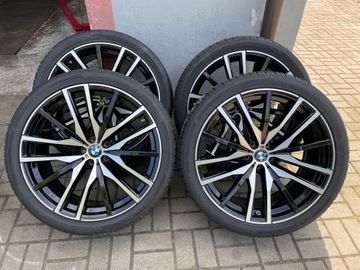 BMW X5 G05 X6 G06 KOLA RÁFKY PNEUMATIKY ALU M PACKET 22'' 742M NOVÉ