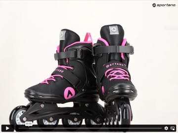 Rolki damskie ATTABO Cyclone czarny 42 REGULOWANE PRECYZYJNE DOPASOWANIE