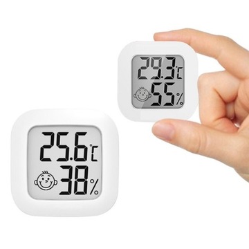 HIGROMETR TERMOMETR POKOJOWY WILGOTNOŚCIOMIERZ LCD