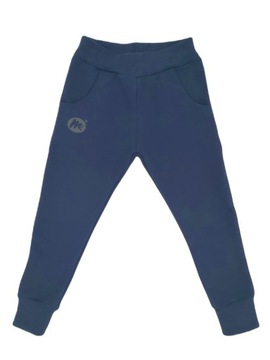 MROFI 140 СПОРТИВНЫЕ БРЮКИ ДЛЯ МАЛЬЧИКОВ, ТЕМНО-СИНИЕ, ХЛОПОК, ТОНКОЕ КАЧЕСТВО