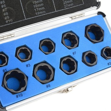 КОМПЛЕКТ ИНСТРУМЕНТОВ ДЛЯ СНЯТИЯ БОЛТОВ ДЛЯ ОБНАРУЖЕНИЯ ПОВРЕЖДЕННЫХ ГАЙК