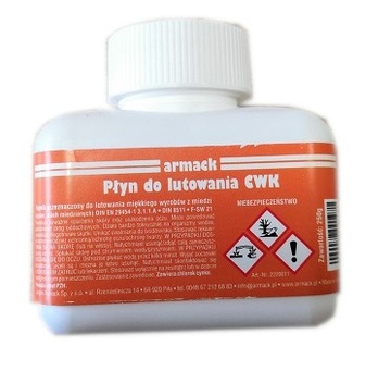 PŁYN TOPNIK DO LUTOWANIA MIĘKKIEGO MIEDZI CWK 250G