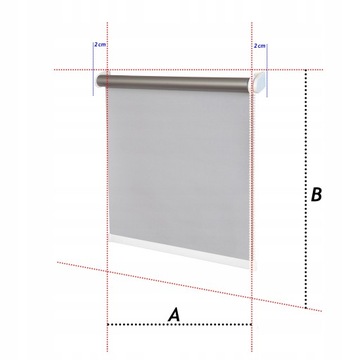 ROLETA TERMICZNA 90x110 ŚCIANA / SUFIT / WNĘKA