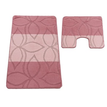 Komplet Dywaników Łazienkowych MONTANA XL Erdek dark rose