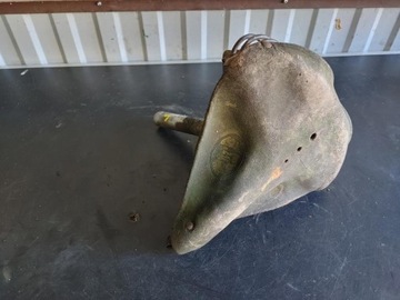 STARY ZABYTKOWY POLSKI ROWER PRL SIEDZENIE LOGO