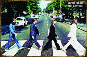 Tablica Ozdobna Blacha The Beatles On Abbey Road
