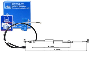 LINKA HAMULCA RĘCZNEGO RENAULT MEGANE II SCENIC II