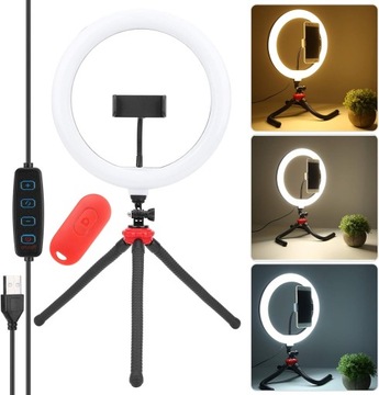 Кольцевая лампа для селфи Fill Light B 30 с регулируемым штативом для