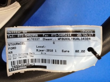 РУЛЕВОЕ КОЛЕСО FORD KA MK2 2010