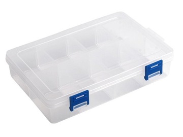 ORGANIZER 8 PUDEŁKO na akcesoria 13,5x20x4,6cm przeźroczysty