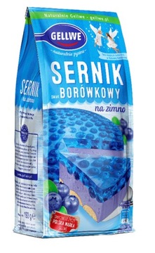 CIASTO GELLWE SERNIK NA ZIMNO BORÓWKOWY 193g
