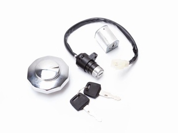 Stacyjka + zestaw zamków do Romet Ogar 202, Ogar Caffe 50 2022r, Router Bas