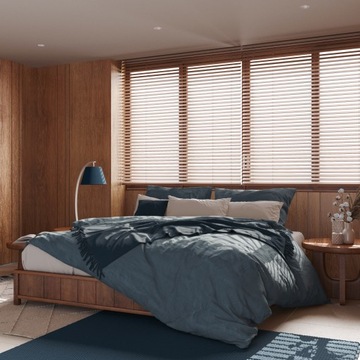 ДЕРЕВЯННЫЕ жалюзи 25мм Натуральные 50х140см